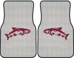 Leaping Trout Silhouette Car Mats