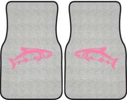 Leaping Trout Silhouette Car Mats