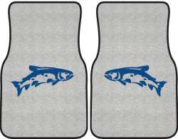 Leaping Trout Silhouette Car Mats