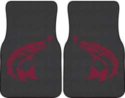Tiger Muskie Silhouette Car Mats