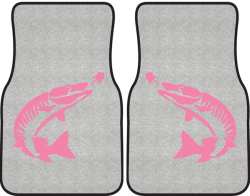 Tiger Muskie Silhouette Car Mats