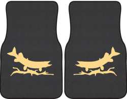 Predatory Pike Silhouette Car Mats