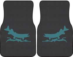 Predatory Pike Silhouette Car Mats