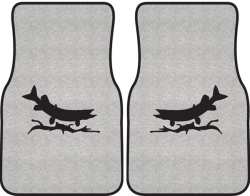 Predatory Pike Silhouette Car Mats