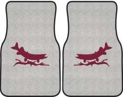 Predatory Pike Silhouette Car Mats
