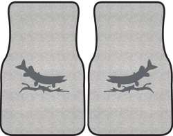 Predatory Pike Silhouette Car Mats