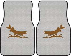 Predatory Pike Silhouette Car Mats