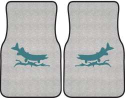 Predatory Pike Silhouette Car Mats