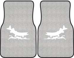 Predatory Pike Silhouette Car Mats