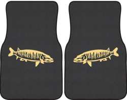 Muskie Silhouette Car Mats