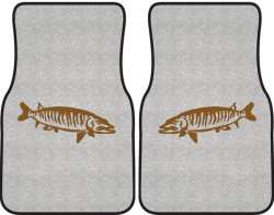 Muskie Silhouette Car Mats