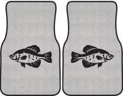 Crappie 2 Silhouette Car Mats