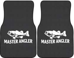 Master Angler Bass Silhouette Car Mats