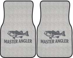 Master Angler Bass Silhouette Car Mats