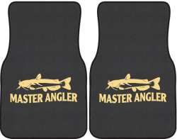 Master Angler Catfish Silhouette Car Mats