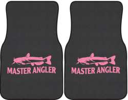 Master Angler Catfish Silhouette Car Mats