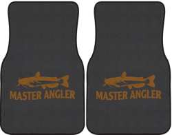 Master Angler Catfish Silhouette Car Mats