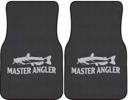 Master Angler Catfish Silhouette Car Mats