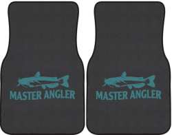 Master Angler Catfish Silhouette Car Mats