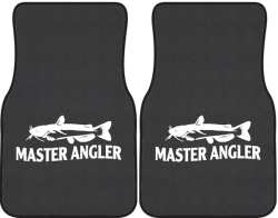 Master Angler Catfish Silhouette Car Mats