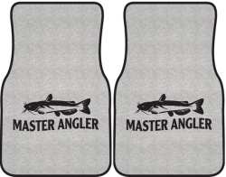 Master Angler Catfish Silhouette Car Mats