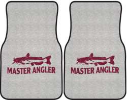Master Angler Catfish Silhouette Car Mats