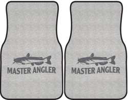 Master Angler Catfish Silhouette Car Mats