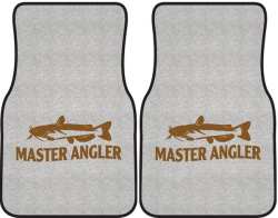 Master Angler Catfish Silhouette Car Mats
