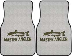 Master Angler Catfish Silhouette Car Mats
