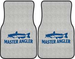 Master Angler Catfish Silhouette Car Mats