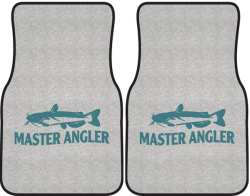 Master Angler Catfish Silhouette Car Mats