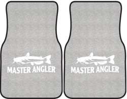 Master Angler Catfish Silhouette Car Mats