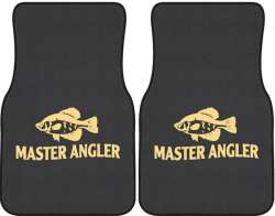 Master Angler Crappie Silhouette Car Mats