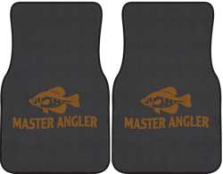 Master Angler Crappie Silhouette Car Mats