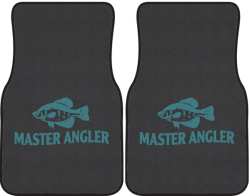 Master Angler Crappie Silhouette Car Mats