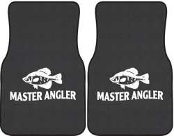 Master Angler Crappie Silhouette Car Mats