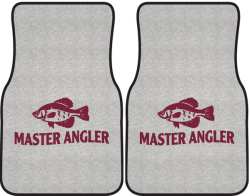 Master Angler Crappie Silhouette Car Mats