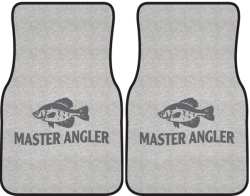 Master Angler Crappie Silhouette Car Mats