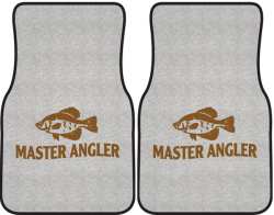 Master Angler Crappie Silhouette Car Mats