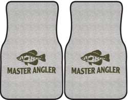 Master Angler Crappie Silhouette Car Mats
