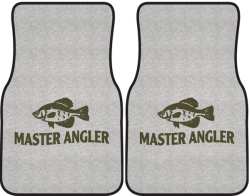 Master Angler Crappie Silhouette Car Mats