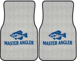 Master Angler Crappie Silhouette Car Mats