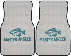Master Angler Crappie Silhouette Car Mats