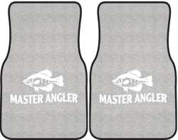 Master Angler Crappie Silhouette Car Mats