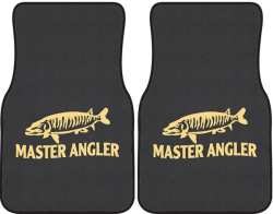 Master Angler Muskie Silhouette Car Mats