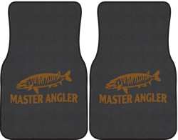 Master Angler Muskie Silhouette Car Mats