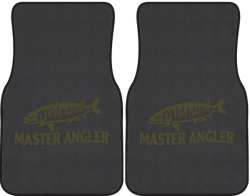 Master Angler Muskie Silhouette Car Mats