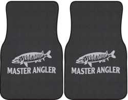 Master Angler Muskie Silhouette Car Mats