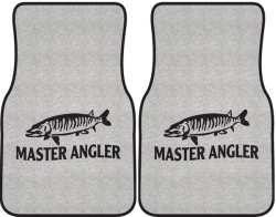 Master Angler Muskie Silhouette Car Mats