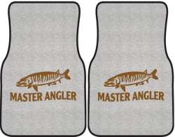 Master Angler Muskie Silhouette Car Mats